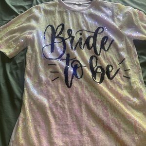 Bride to Be Sequin Dress